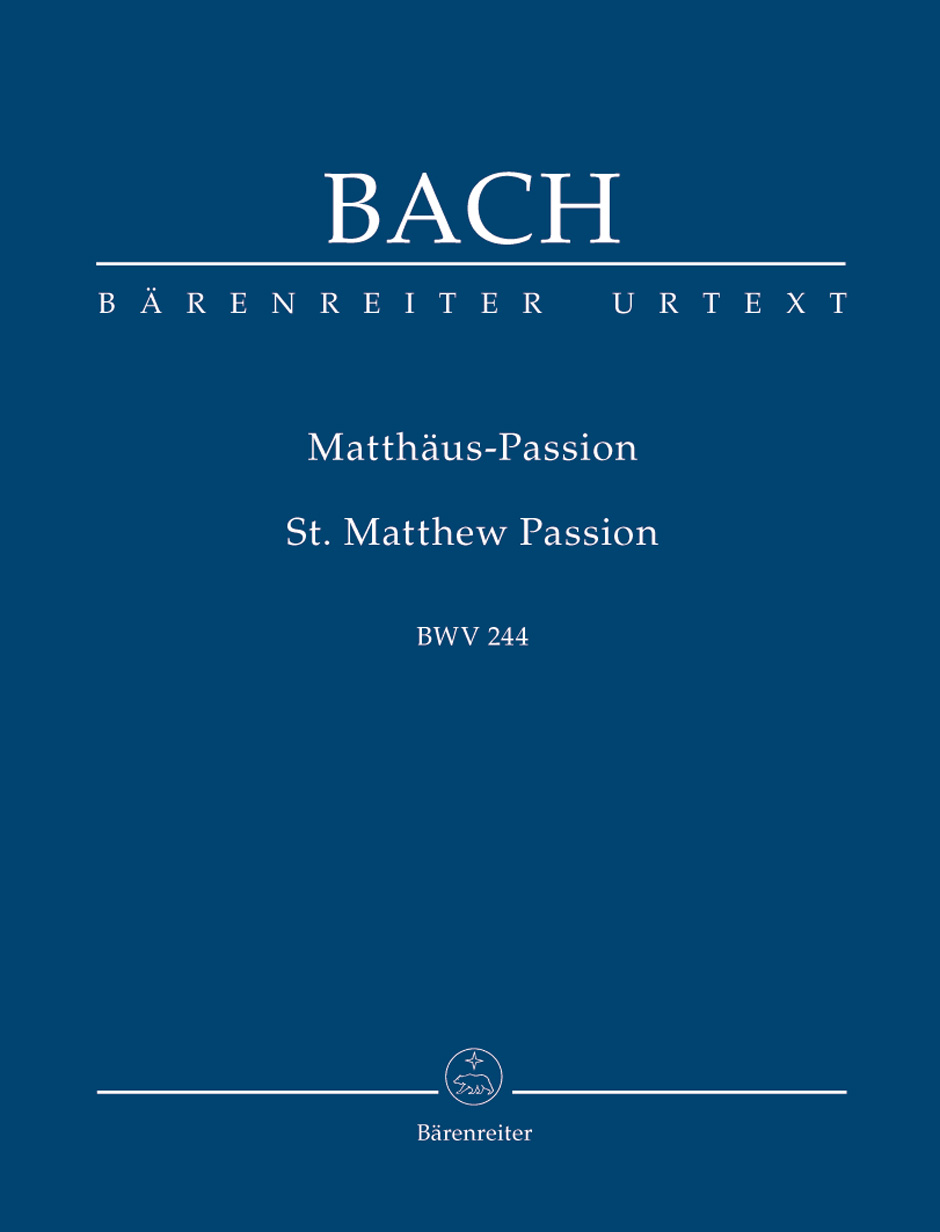 St. Matthew Passion, BWV 244. Study Score. 9790006201655