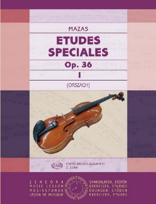 Études spéciales Op. 36. Vol. 1. 9790080022443