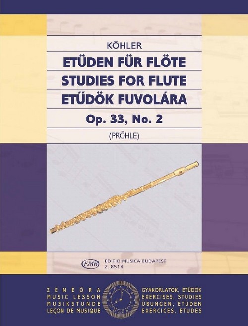 Etüden für Flöte = Studies for Flute, op 33, nº 2. 9790080085141