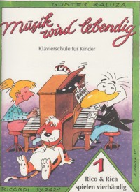 Musik wird lebendig, Klavierschule für Kinder: Rico & Rica spielen vierhändig, 1. 9790204226214