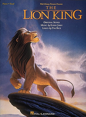 The Lion King, Original Songs (Piano, Vocal, Guitar)