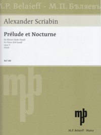 Prelude and Nocturne, op. 9, Piano (Left Hand)