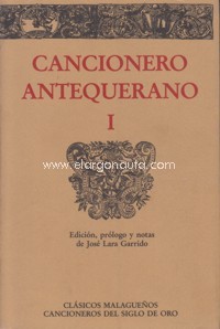 Cancionero antequerano I: Variedad de sonetos. 9788477850106