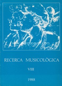 Recerca musicològica, VIII, 1998. 64184