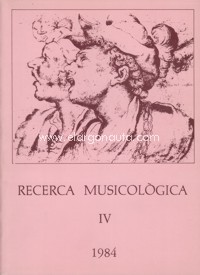 Recerca musicològica, IV, 1984. 64189