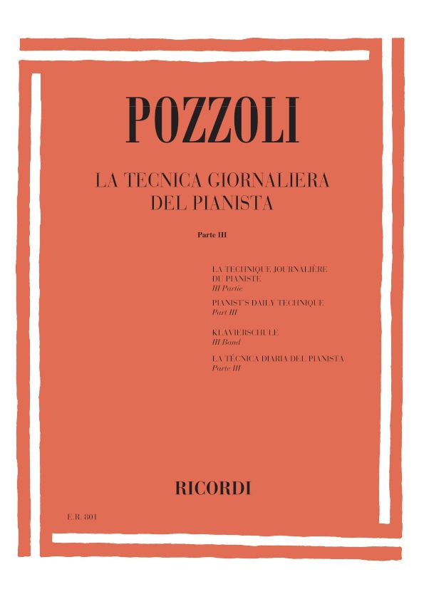 La técnica diaria del pianista, parte III = La tecnica giornalera del pianista, parte III