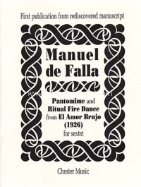 El Amor Brujo. Pantomima y Danza Ritual del Fuego, para sexteto de cuerdas. Partitura general. 9780711950092