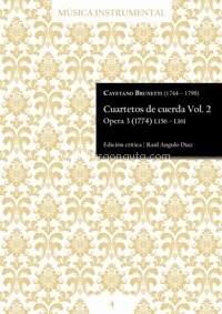 Cuartetos de cuerda, Vol. 2. Opera 3 (1774) L156-L161. 9790901885264