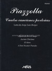 Cuatro canciones porteñas, para piano. 9789872057817