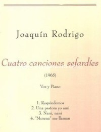Cuatro canciones sefardíes, para voz y piano