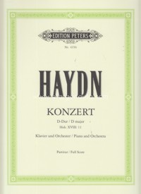 Konzert für Klavier und Orchester, D-Dur, Opus 21, Hob. XVIII: 11. Full Score