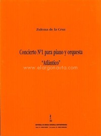Concierto nº 1 para piano y orquesta "Atlántico". 9790692062424