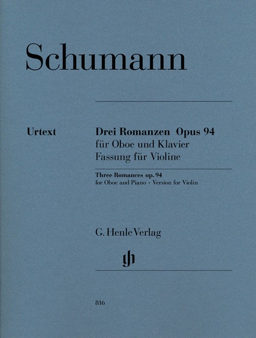 Romances for Oboe (or Violin or Clarinet) and Piano (version for Violin), op. 94. 9790201808161