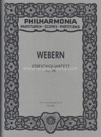 Streichquartett, op. 28, Study Score