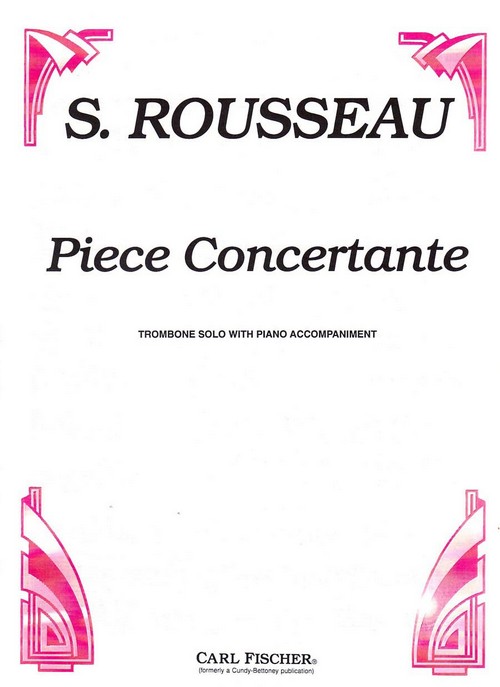 Piece Concertante, for Trombone and Piano. 9780825811784