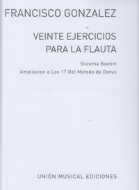 Veinte ejercicios para la flauta. Sistema Boëhm