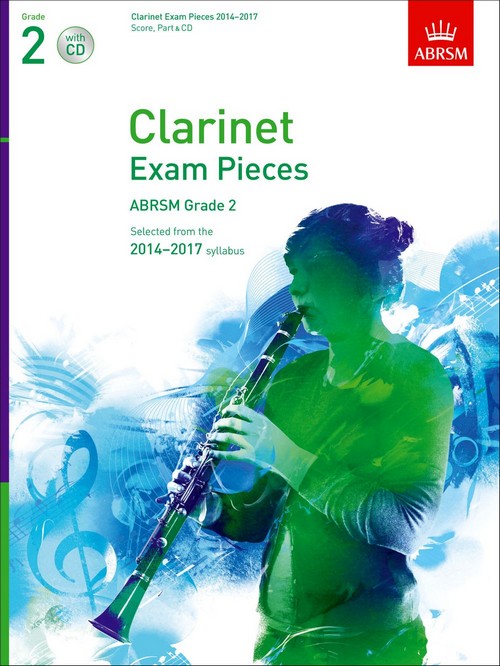 Clarinet Exam Pieces, 2014-2017. Grade 2 (+CD). 9781848495258