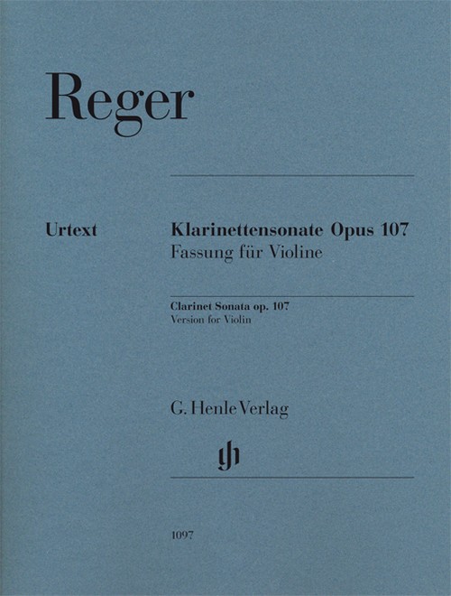 Clarinet Sonata op. 107, Version for Violin