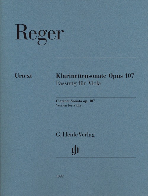 Clarinet Sonata op. 107, Version for Viola