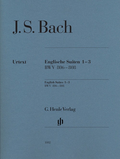 English Suites 1-3 BWV 806-808, no fingerings