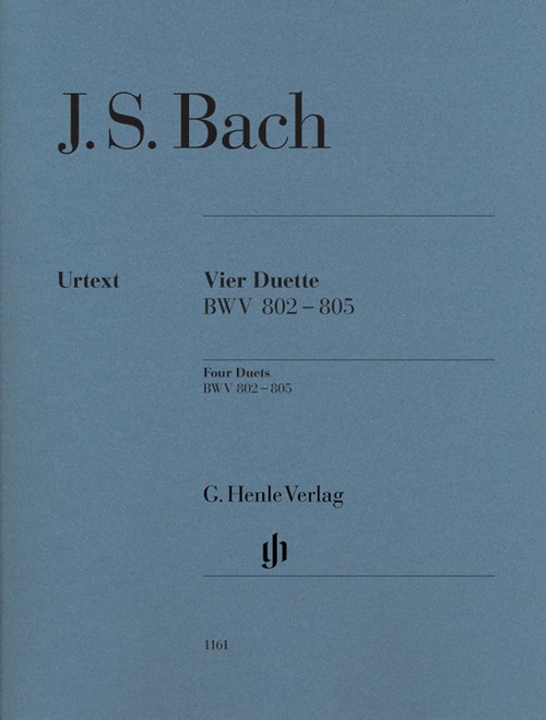 Four Duets BWV 802-805, score = Vier Duette BWV 802-805, Partitur. 9790201811611