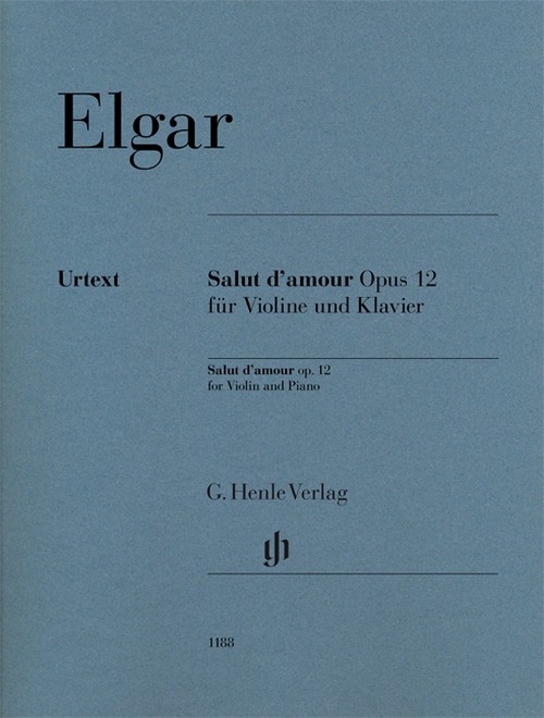 Salut d'amour op. 12, for violin and piano. 9790201811888
