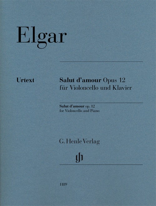 Salut d'amour op. 12, for violoncello and piano