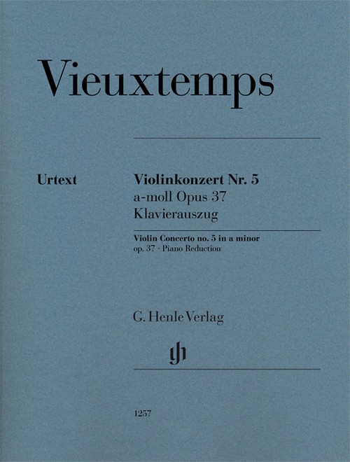 Violin Concerto no. 5 a minor op. 37 op. 37, vocal/piano score = Violinkonzert Nr. 5 a-moll op. 37 op. 37, Klavierauszug