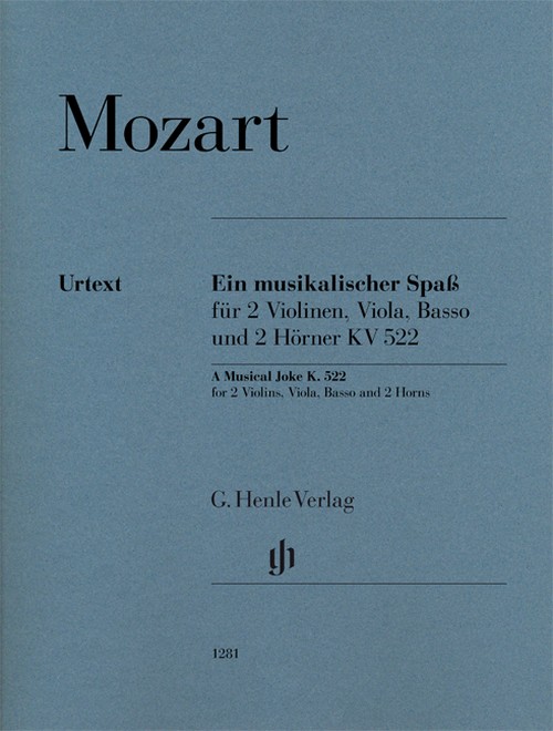 A Musical Joke KV. 522, set of parts = Ein musikalischer Spaß KV. 522, Stimmensatz