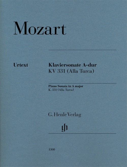 Piano sonata in A major K. 331 (300i), with Alla Turca = Klaviersonate A-dur KV 331 (300i), mit türkischem Marsch (Alla Turca)