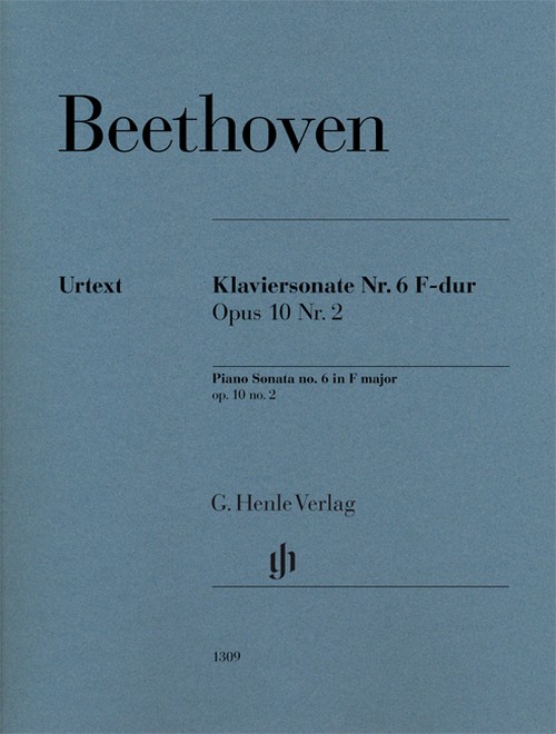 Piano Sonata no. 6 op. 10/2 = Klaviersonate Nr. 6 op. 10/2