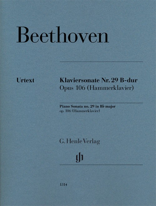 Piano Sonata no. 29 op. 106, Hammerklavier = Klaviersonate Nr. 29 op. 106, Hammerklavier