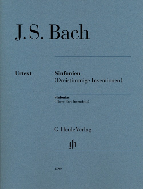 Sinfonias (Three Part Inventions), study score = Sinfonien (Dreistimmige Inventionen). 9790201815923