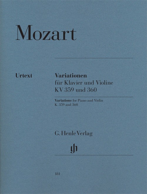 Variations for Piano and Violin = Variationen für Klavier und Violine