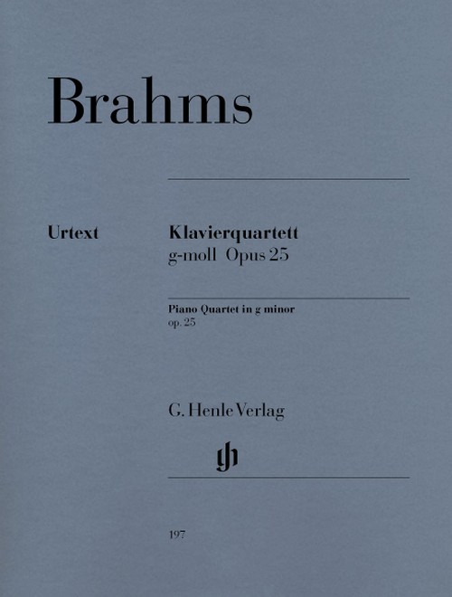 Piano Quartet g minor op. 25 = Klavierquartett g-Moll op. 25