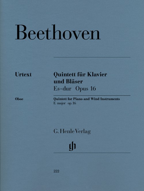 Quintet for Piano and Wind Instruments (Version for Wind Instruments) op. 16, score and parts = Quintett für Klavier und Bläser Es-Dur (Bläserfassung) op. 16, Partitur und Stimmen