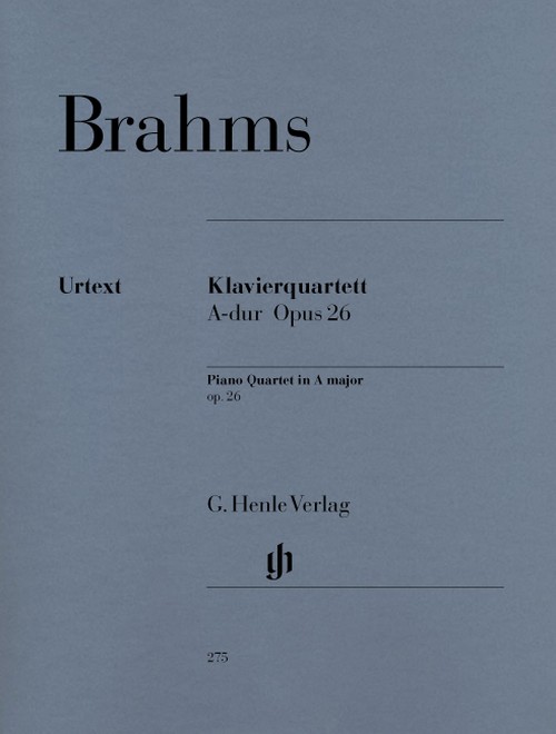 Piano Quartet A major op. 26 = Klavierquartett A-Dur op. 26