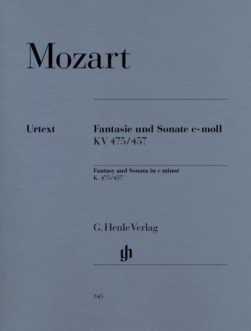 Fantasy and Sonata C minor (revised edition with critical report) KV 475/457 = Fantasie und Sonate c-Moll (Revidierte Ausgabe mit Kritischem Bericht) KV 475/457. 9790201803456