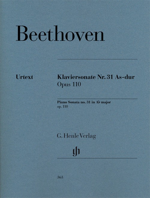 Piano Sonata A flat major op. 110 = Klaviersonate As-Dur op. 110