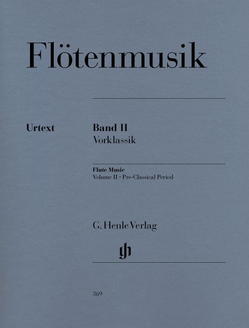 Flute music II Pre-Classical Band 2 = Flötenmusik (Vorklassik) Band 2. 9790201803692
