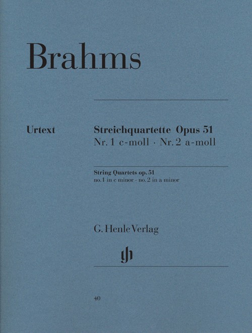 String Quartets op. 51/1&2, set of parts = Streichquartette op. 51/1&2, Stimmensatz