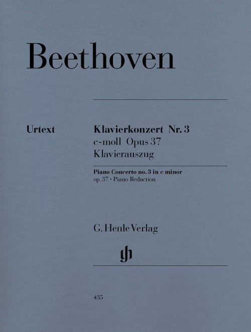 Concerto for Piano and Orchestra No. 3 c minor op. 37, piano reduction for 2 pianos = Konzert für Klavier und Orchester Nr. 3 c-Moll op. 37, Klavierauszug für 2 Klaviere