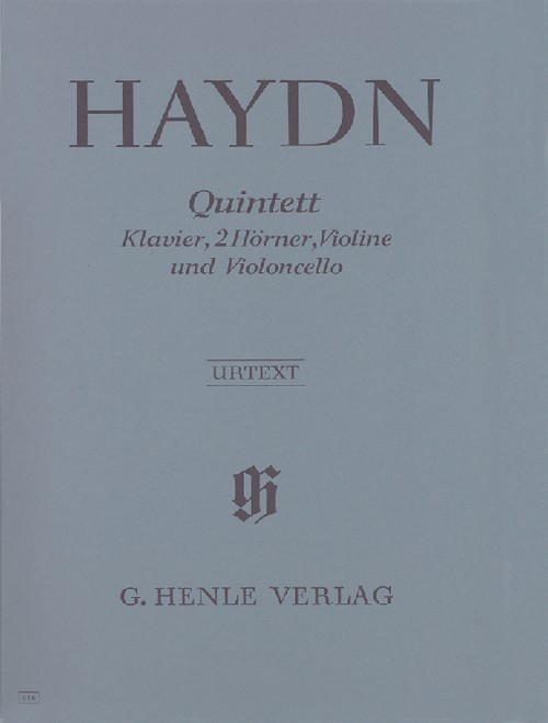 Quintet E flat major Hob. XIV:1, score and parts = Quintett Es-Dur Hob. XIV:1, Partitur und Stimmen. 9790201804361