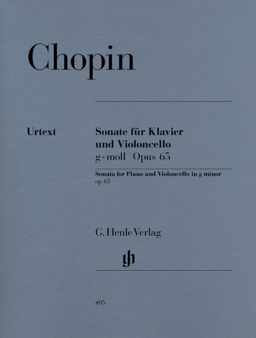 Sonata for Violoncello and Piano G minor op. 65 = Sonate für Violoncello und Klavier g-Moll op. 65