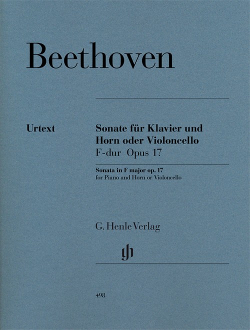 Sonata F major for Piano and Horn (or Violoncello) op. 17 = Sonate F-Dur op. 17