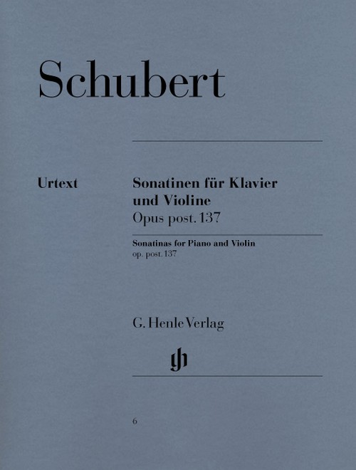 Sonatinas for Piano and Violin op. post. 137 = Sonatinen für Klavier und Violine op. post. 137