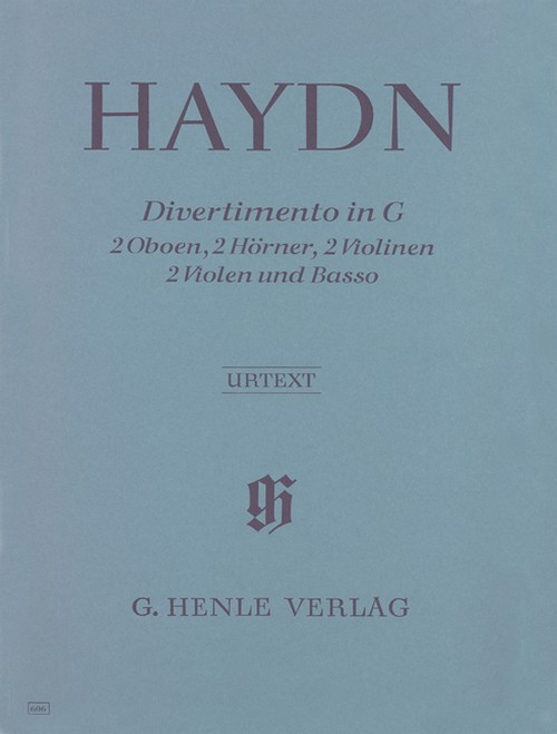 Divertimento G major Hob. II:9 = Divertimento G-Dur Hob. II:9. 9790201806068