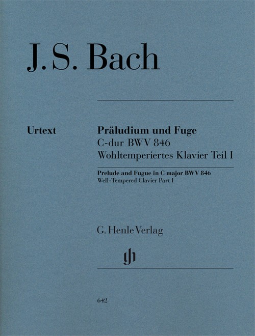 Prelude and Fugue C major BWV 846, (from the Well-Tempered Clavier part I) = Präludium und Fuge C-Dur BWV 846, (aus dem Wohltemperierten Klavier Teil I). 9790201806426