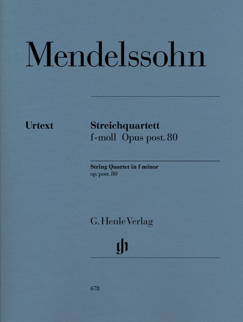 String Quartet f minor op. post. 80 = Streichquartett f-Moll op. post. 80