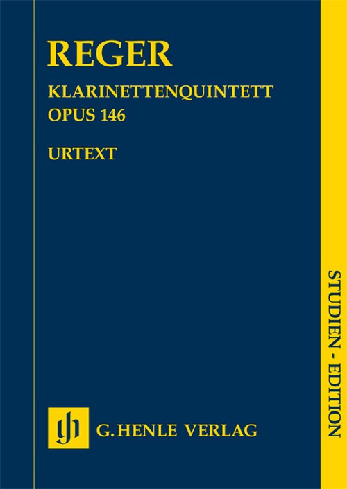 Clarinet Quintet op. 146, study score = Klarinettenquintett op. 146, Studienpartitur